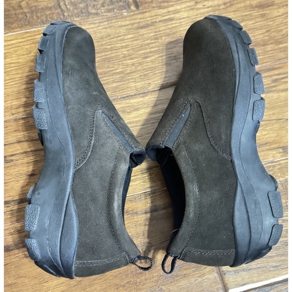 Lands End All-Weather Suede Slip-On Moc Shoes Woman's Size 9M Support - Picture 6 of 6